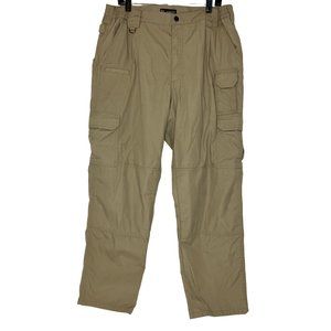 5.11 Tactical Series Men's Size 38/32 Khaki Taclite Pro Cargo Pants